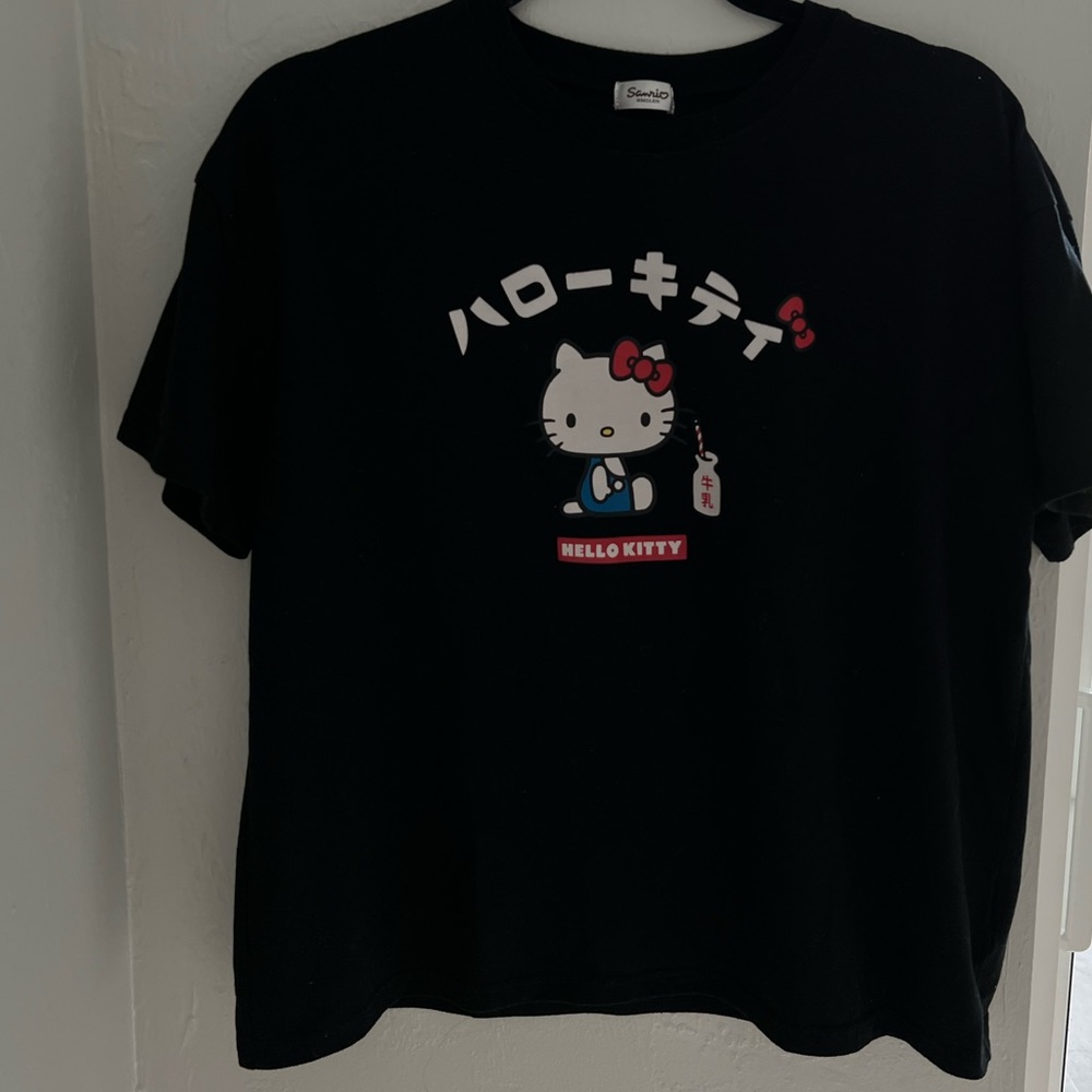❣️2/$25❣️ SANRIO Hello Kitty Katakana T-shirt | ONE SIZE
